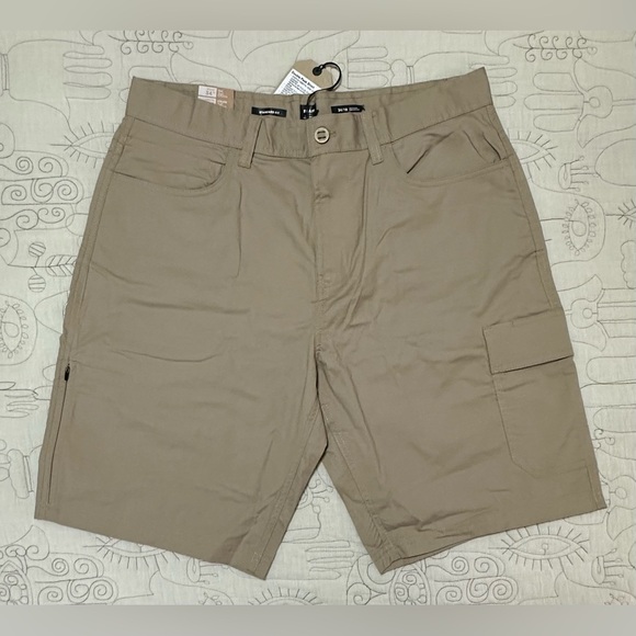 NWT Prana Men’s Double Peak Short Sz 34 10” inseam Sandbar Khaki UPF 50+ - Picture 10 of 10